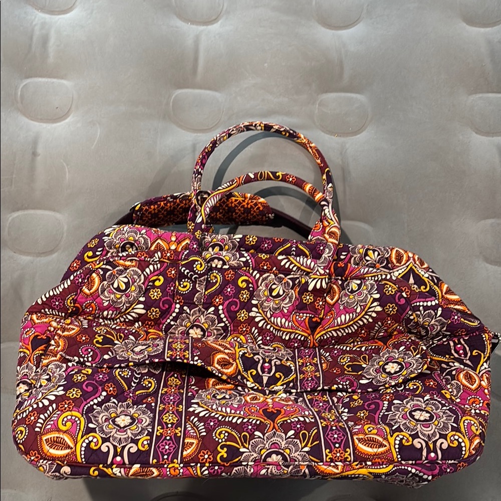 Vera Bradley Purple and Orange Travel Bag